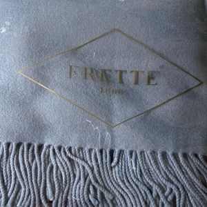 Frette Pure Cashmere Throw Dark Azure